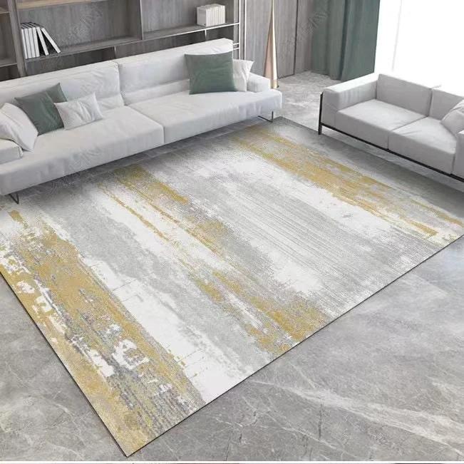 Modern Minimalist Carpets for Living Room Japanese-style Bedroom Decor Abstract Carpet Home Grey Floor Mat Study Large Area Rug