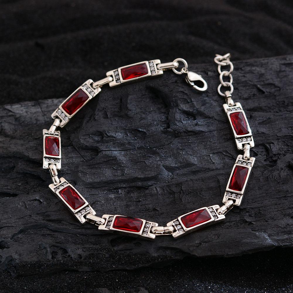 New Arrival Trendy Shiny CZ Zircon Star Retro Thai Silver Ladies Charm Bracelet Jewelry for Women Birthday Gifts Cheap No Fade