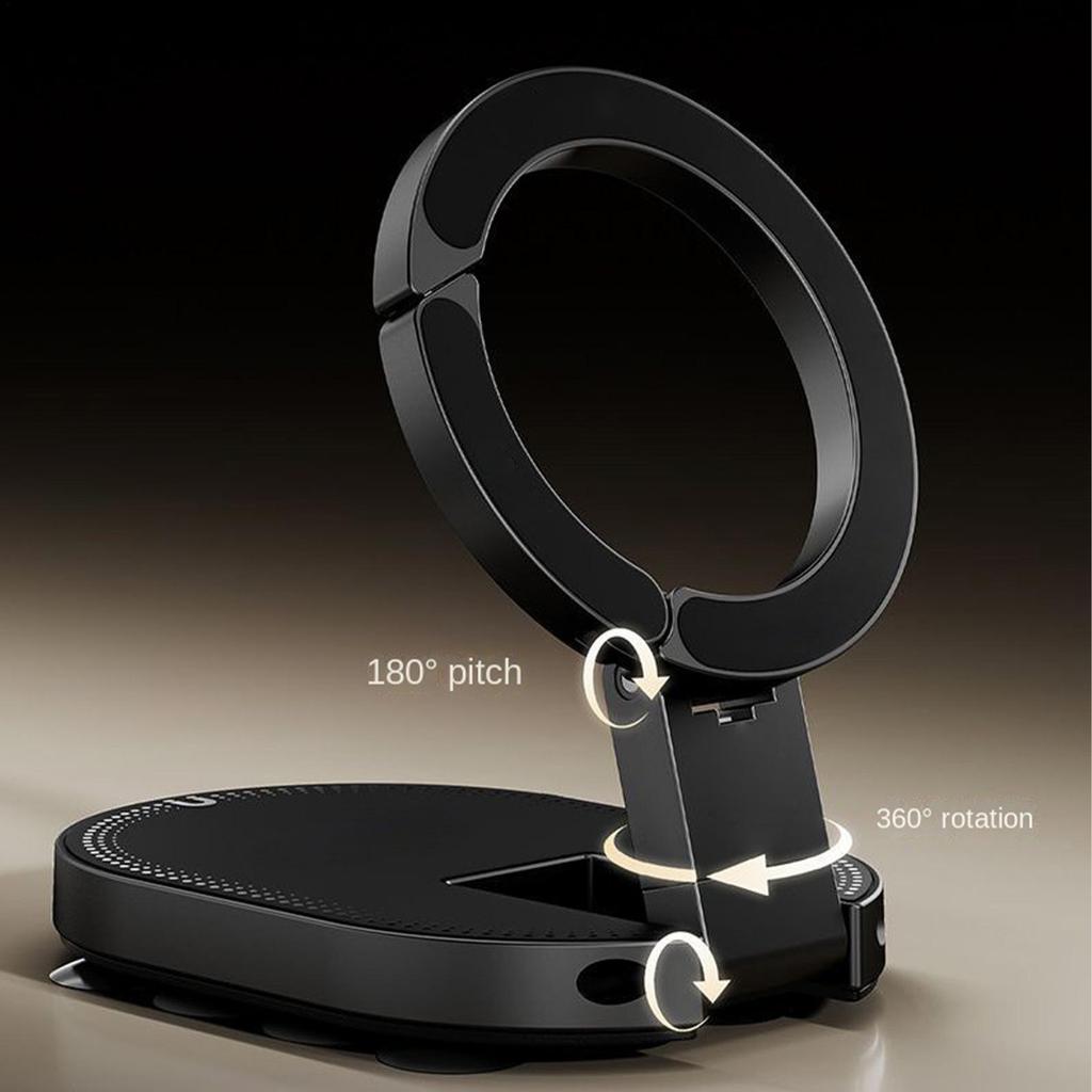 Suction Magnetic Phone Mount 360 Degree Rotating Car Phone Holder Universal Adjustable Strong Magnet Dashboard for Car Home Gym