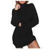Abito maglione sottile sexy a maniche lunghe lavorato a maglia casual alla moda da donna