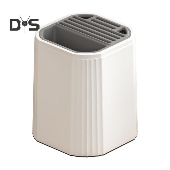 Вращающийся держатель кухонных ножей, безопасная и надежная стойка для хранения ножей с поддоном для сбора капель, вращающаяся на 360 градусов подставка для инструментов