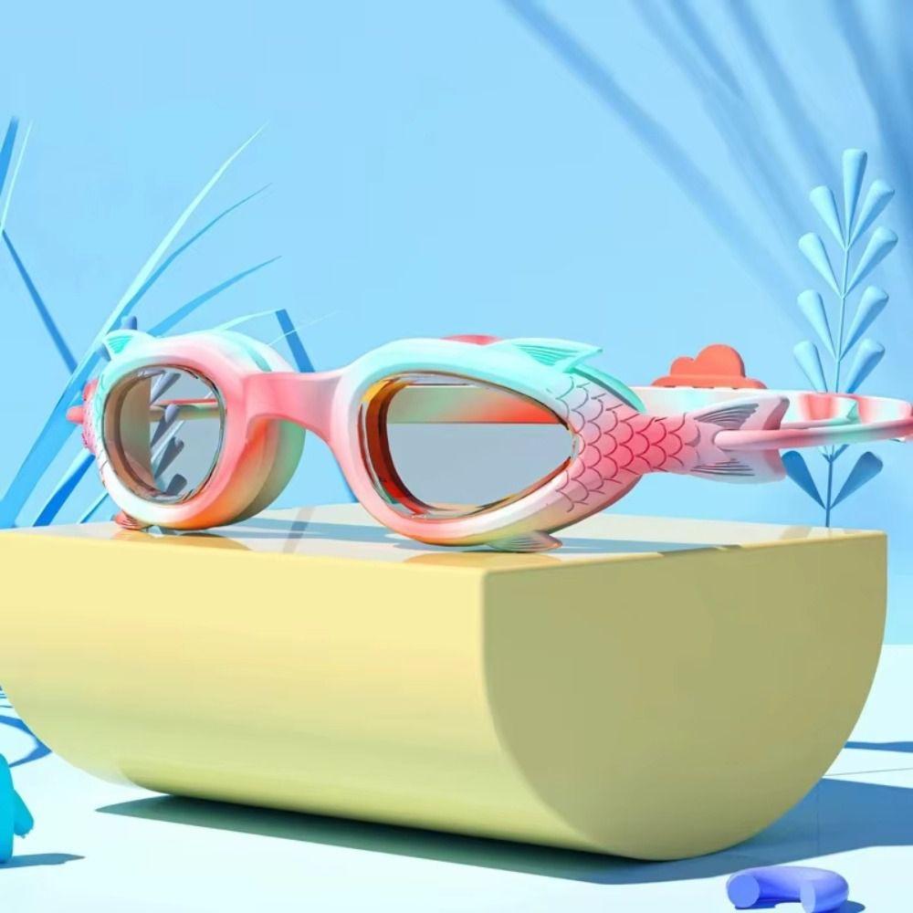 Anti Fog Swimming Goggles Waterproof Swim Cap Goggles Set Training Goggles  Children Swimming