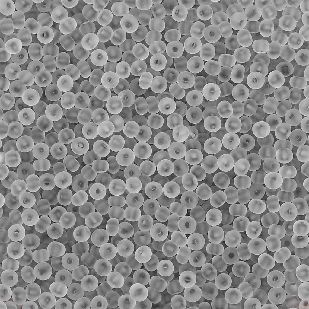 Frosted Clear Glass Seed Beads, DIY Jewelry Making Supplies
