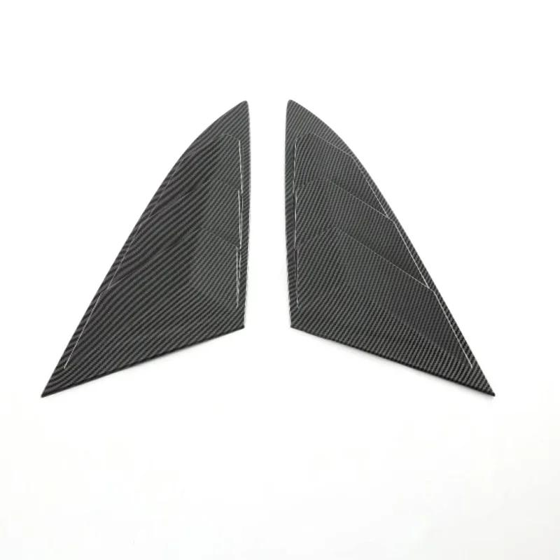 For Changan UNIV UNI-V   2024 ABS Carbonfiber Black Car Side Window Triangle  Rear Spoiler Wing Cover Trim  Accessories