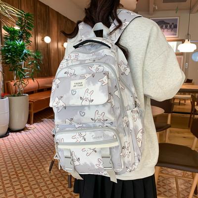 Cartoon Backpack Women's Schoolbag Junior High School Students High School Students Five Or Six Large Capacity Backpack