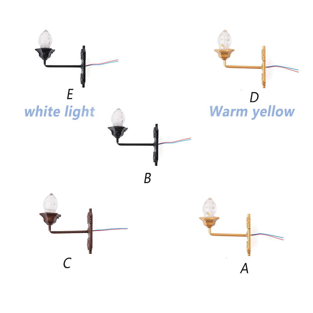 Mikro Krajobraz Kinkiet Akcesoria Mała Scena Układ Akcesorium Oświetlenie Ozdoba DIY Budynek Światło Model Światła Dekor