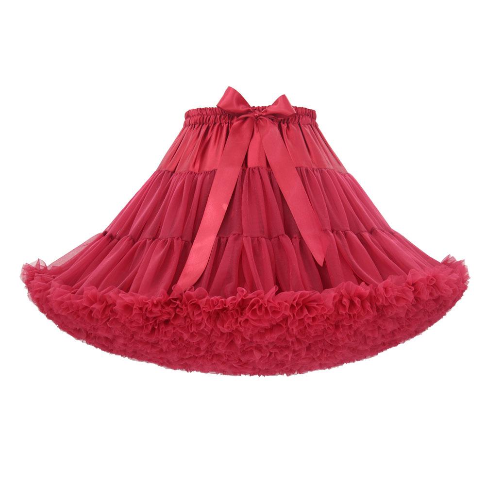 Weißer Erwachsenen Mesh Puffrock - Super Puffiger Halbkörper-Kostüm-Petticoat