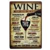 Retro Wine Metal Sign Plaque Vintage Whiskey Painting Perfect for Bar Restaurant Club Man Cave Wall Decor