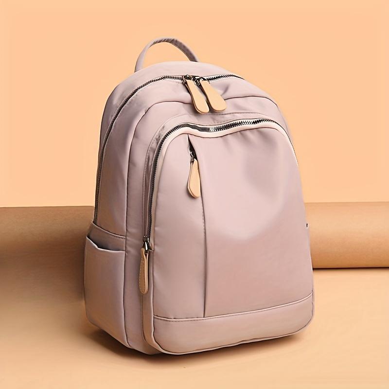 

Женский рюкзак - Шикарный, большой вместимости, нейлоновый, с регулируемыми лямками, трансформируемый в сумку через плечо или кроссбоди, на молнии, для школы и путешествий розовый