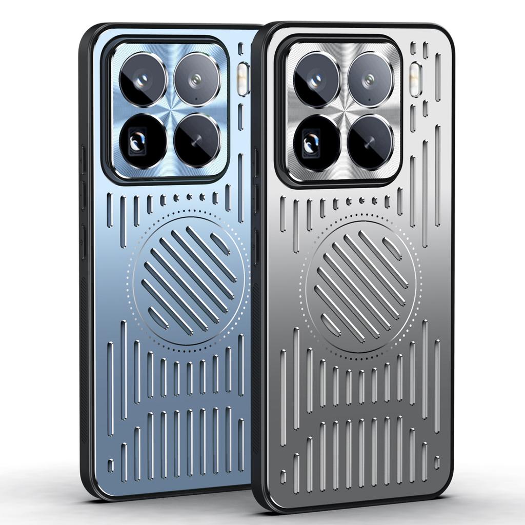 Applicable to Xiaomi 17ProMax metal heat dissipation mobile phone case magnetic suction Xiaomi 15Pro breathable POCO F8Pro case