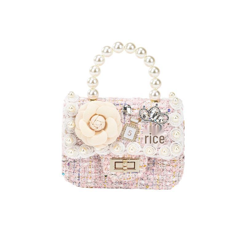 Дитяча мила мультяшна сумка через плече з перлами та гаманець для дівчаток