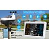 WiFi Smart Weather Station with Outdoor Sensor 7.5 Inch Color Display Weather Station with Weather Forecast Temperature