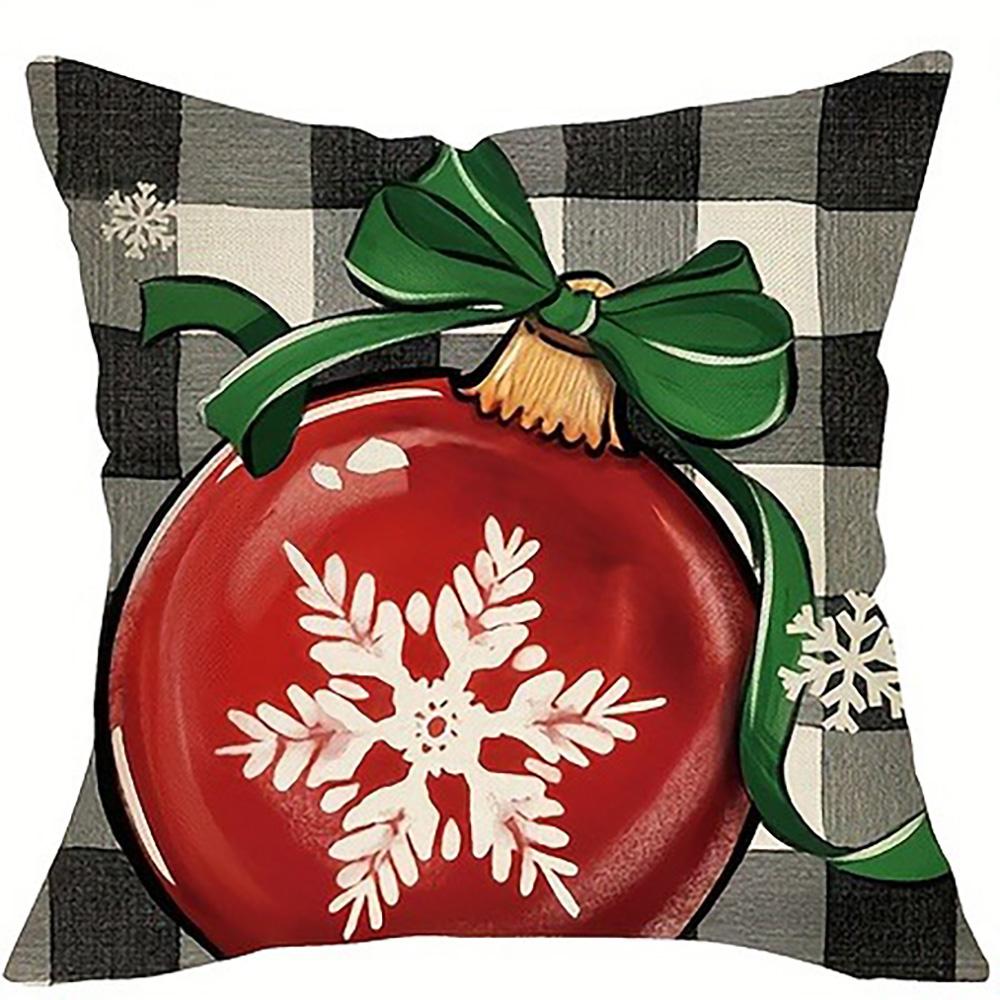 Christmas Pillowcases: Let it Snow, Merry Christmas, and Festive Designs Sofa bed cushion cover, New Year home decoration