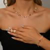 Elegant Rhinestone Floral Jewelry Set: European & American Bride Necklace & Earrings for High-End Parties