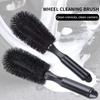 Car Wheel Brush Tire Cleaning Brushes Tools Car Rim Scrubber Cleaner Duster Handle Motorcycle Truck Wheels Car Detailing Brush