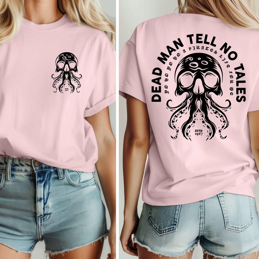 Maglietta Vintage Pirati dei Caraibi La Vendetta di Salazar Cotone Unisex Y2K Pullover Larghi Divertente Maglietta Autunnale Streetwear