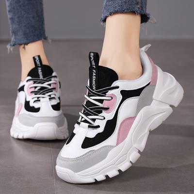 Damen-Sportschuhe Top-Seller Atmungsaktiv Mode Schnürung Vielseitig Niedrig geschnitten Freizeit-Schuhe Erhöhte Vielseitige Freizeit-Schuhe