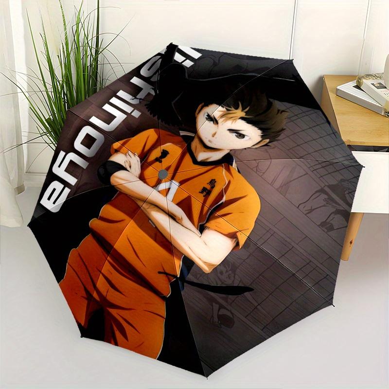 

Haikyuu!! Nishinoya Yuu Automatic 3 Fold Cartoon Umbrella Design, Cute Cartoon Pattern, Portable Outdoor Umbrella, Perfect, Holiday Gift .C037