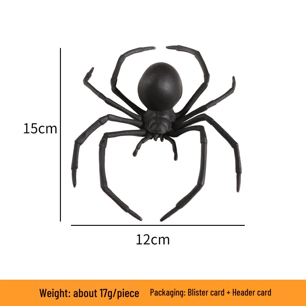 Luminous Realistic Black Spider Halloween Prank & Decoration Toy