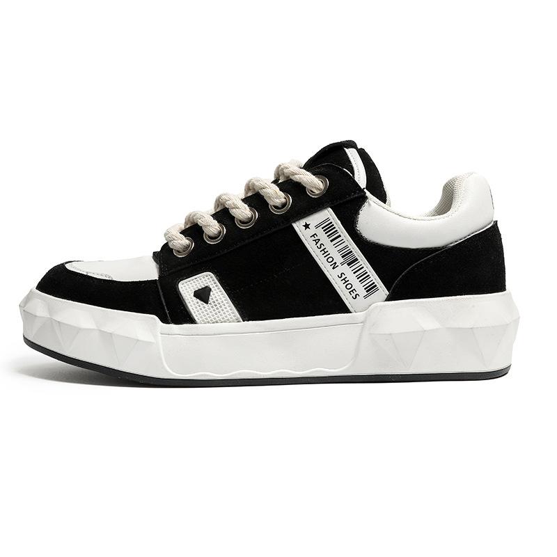 

Обувь Мужская нишевая обувь ретро-дизайна для пар, американские высококачественные супер-пожарные универсальные туфли для спорта и отдыха 35 чёрный