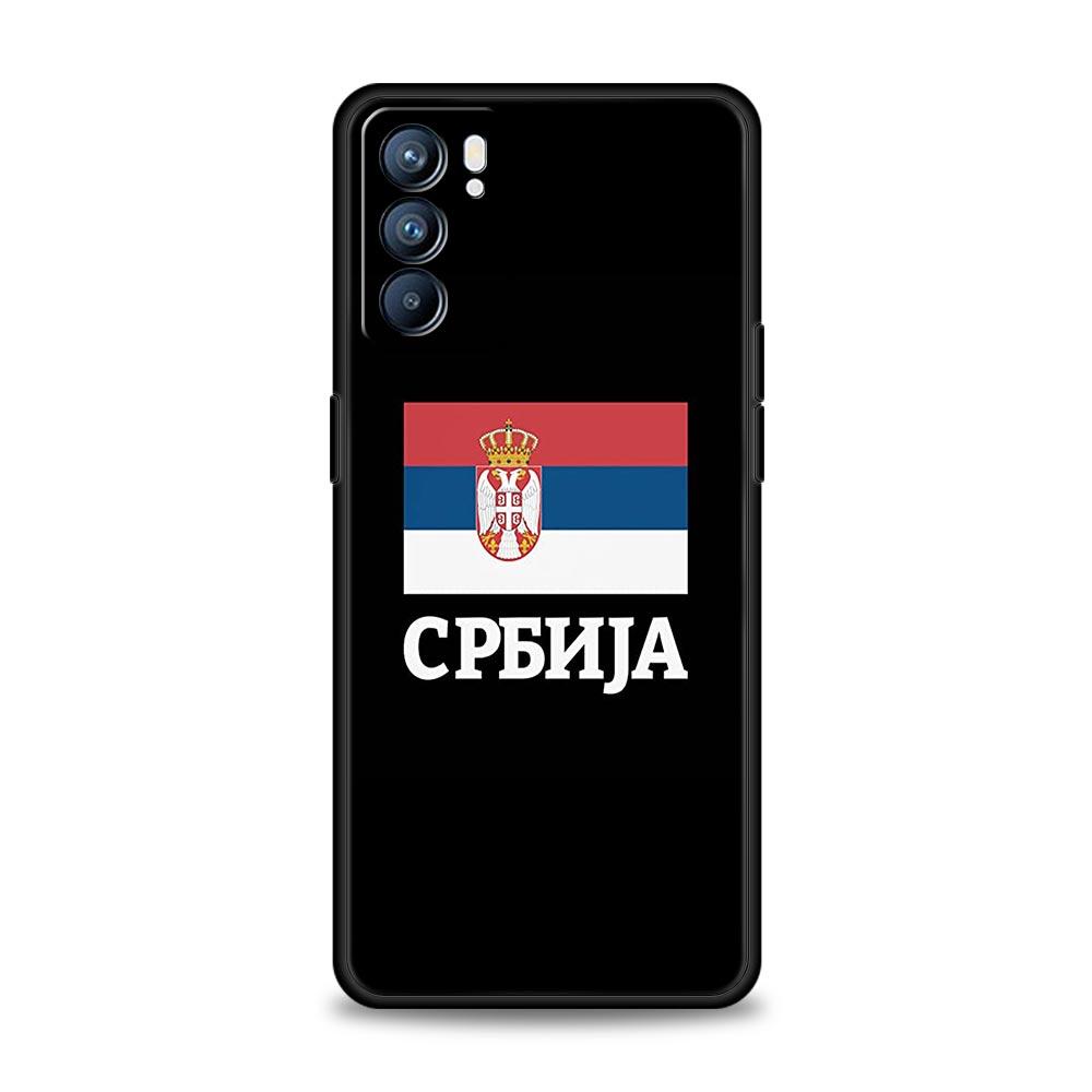 

Чехол с флагом Сербии для Oppo Find X6 Pro X5 A54 A53 A52 A9 2020 A15 A95 A17 A16 A76 A74 A57 Reno7 Reno6 Pro Plus 5G черный чехол Oppo A17