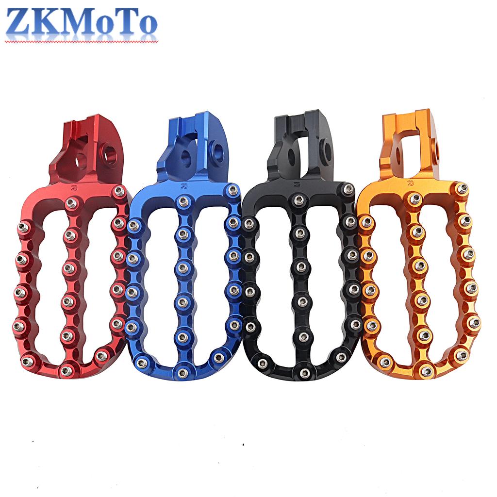 Motorcycle Wide Foot Pegs Footrest Enlarged For KTM EXC300 EXC EXCF XC XCF SX SXF125 200 250 300 350 400 450 500 2017-2022 2023