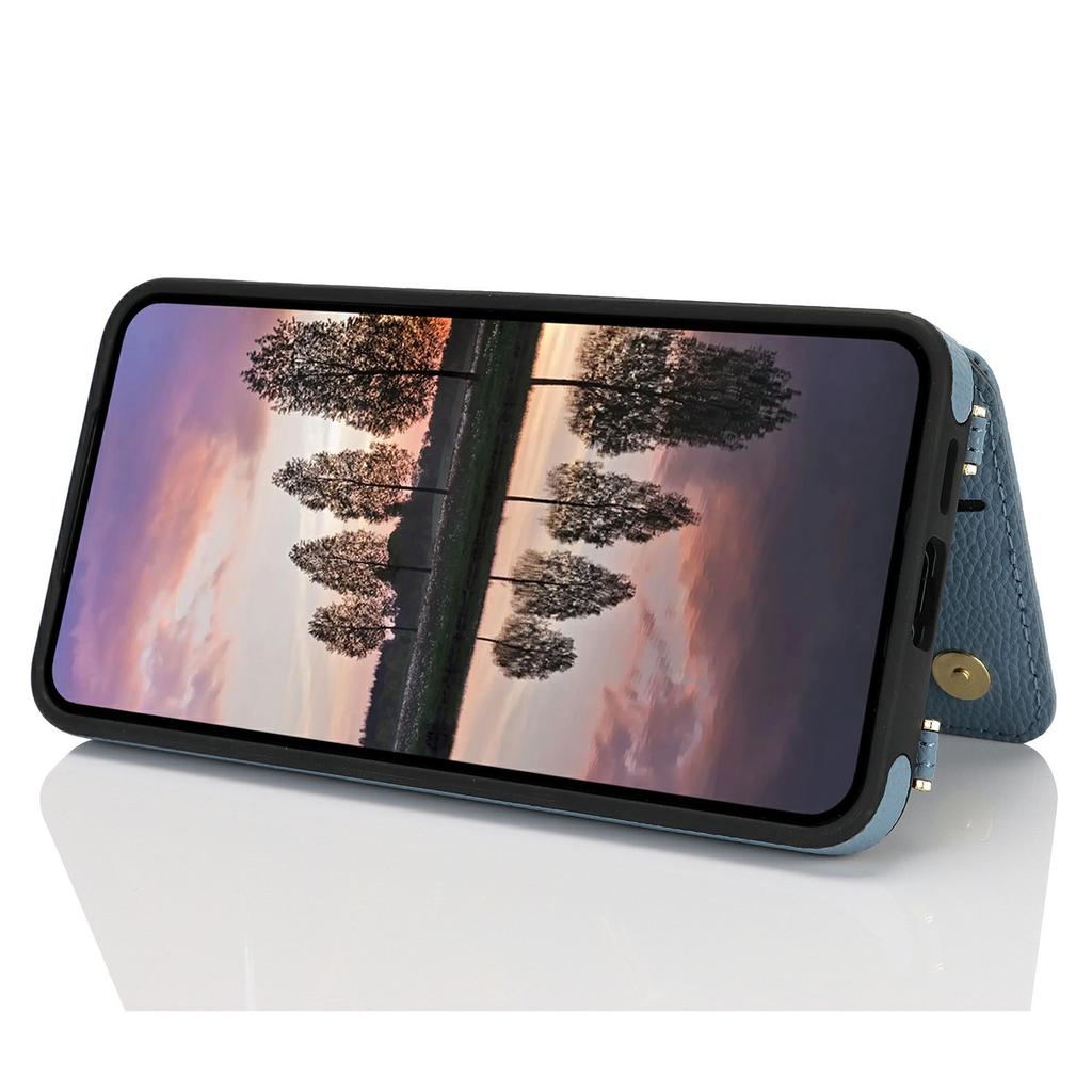 For Samsung Galaxy S24 Case with Card Holder,Kickstand,RFID Blocking PU+TPU Phone Back Cover