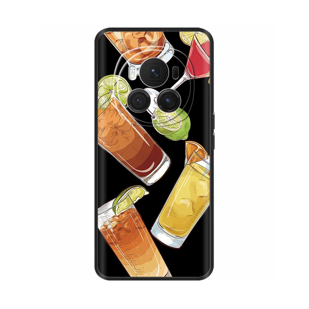 For Honor Magic6 Pro 5G Case Back Cover For Honor Magic6 5G Soft Black Silicone Fashion Phone Case For Magic 6 Pro Coque Fundas