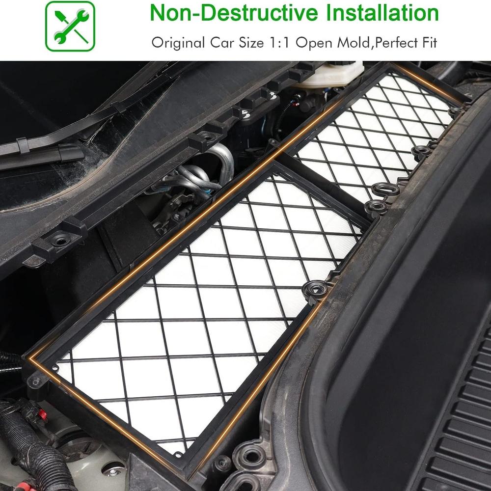For Model Y 2020-2025 Air Filter HEPA Air Intake Filter Replacement With Activated Carbon For Tesla Model Y
