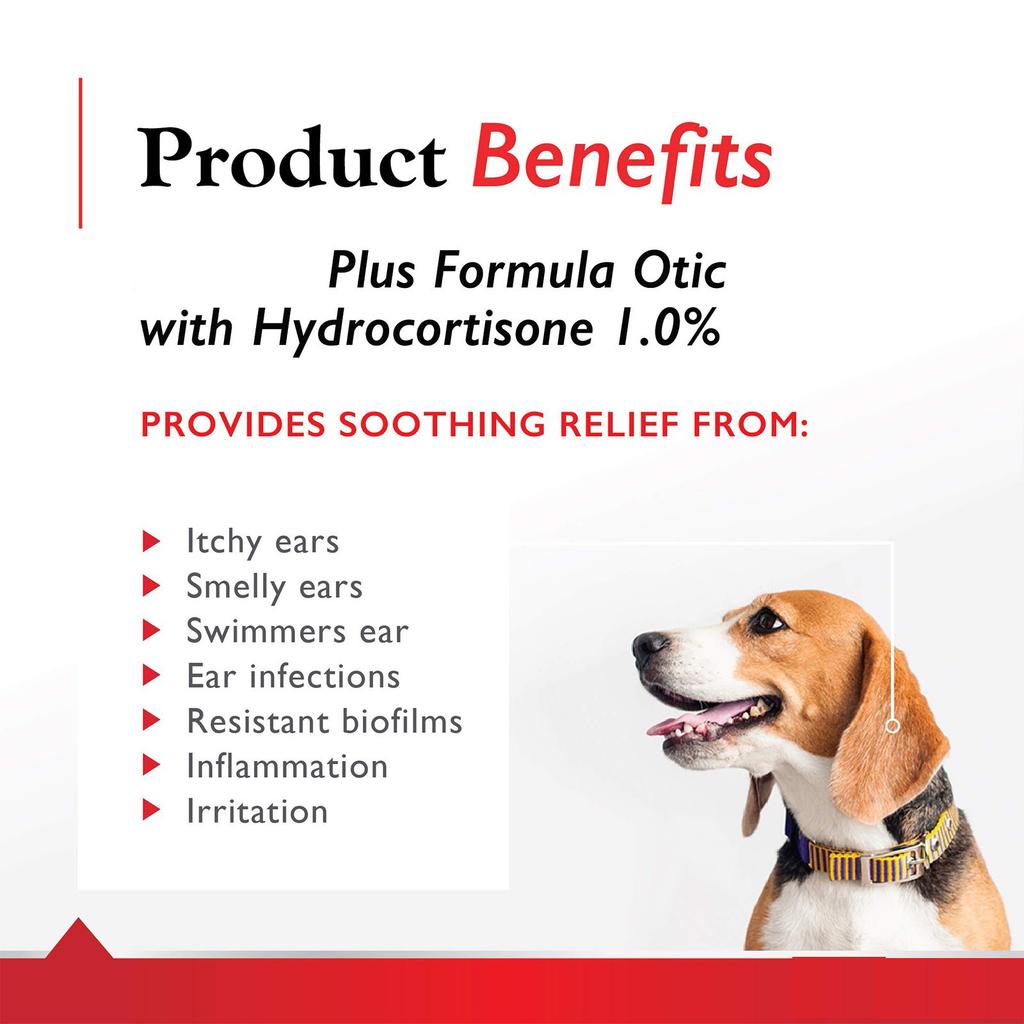 Enzymatic Ear Solution For Dogs And Cats With 1% Hydrocortisone, 1.25oz 37ml