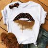 Red Lip Trend 2025 Women S and Men S T-shirts Top Cartoon Neutral Graphics 100% Pure Cotton Top Short Sleeves 2D Print