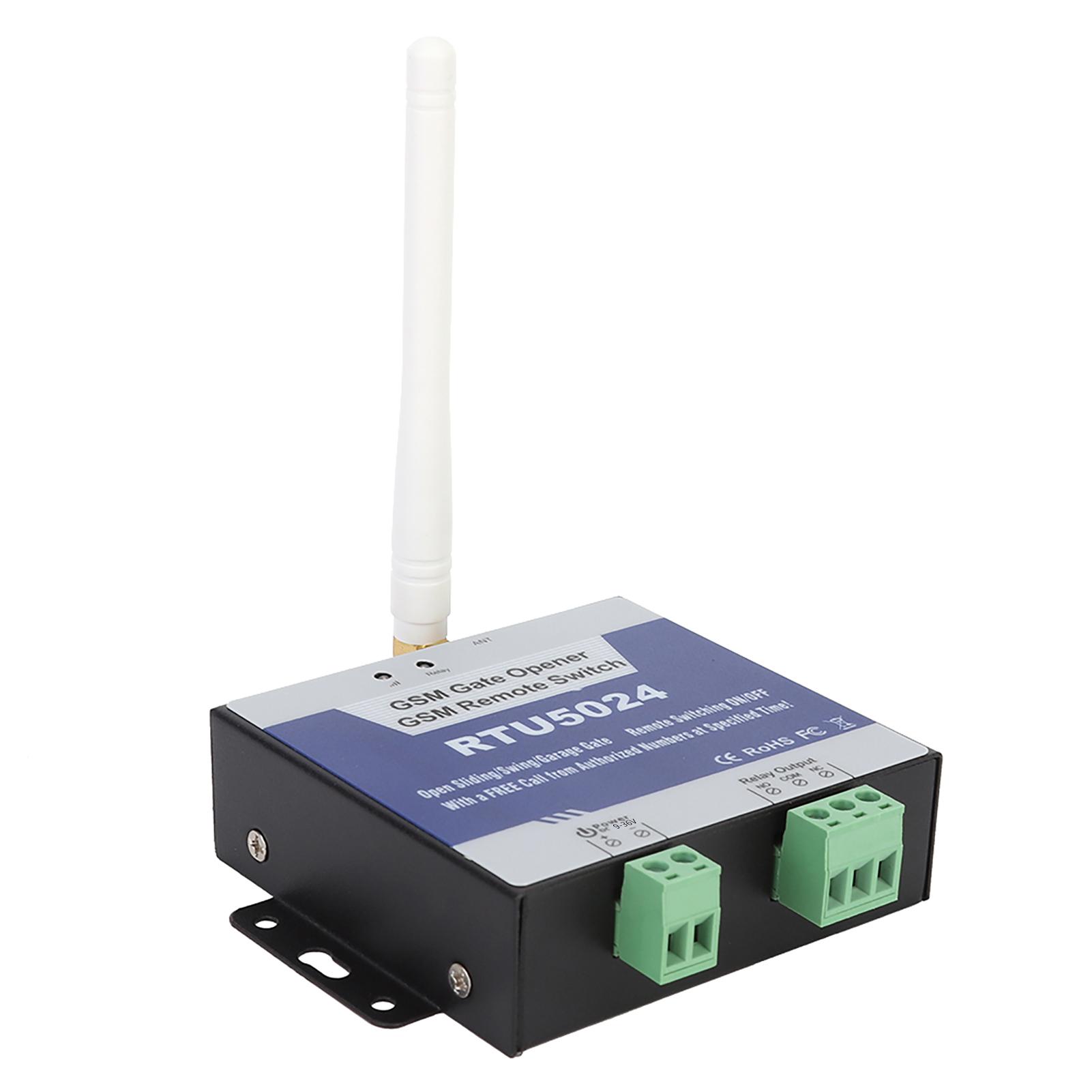 

RTU5024 Обновление GSM реле открывания ворот Беспроводной пульт дистанционного управления Устройство открывания дверей постоянного тока 9‑36 В