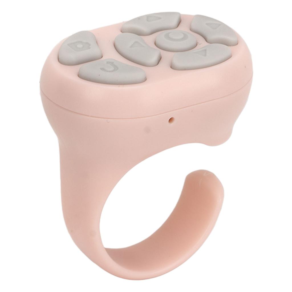 Remote Control Scrolling APP Page Turner Camera Remote Shutter Selfie Button with Charging Case for Cell Phone