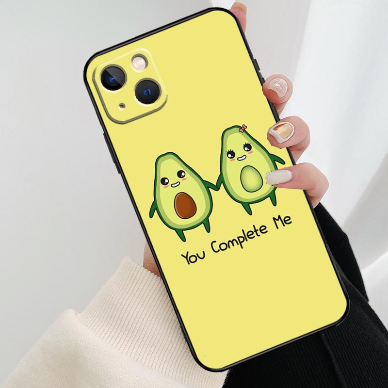 Avocado Pattern Phone Case For iPhone 17 Pro Max 14 13 12 11 15 16 Pro Max Mini 16 15 Plus 16e 17 Air Cover