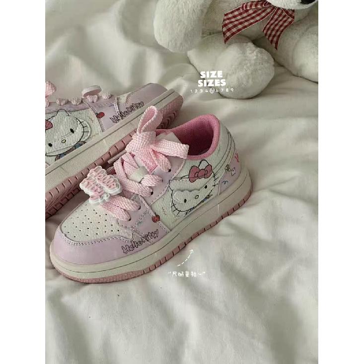 Autumn Cute Cartoon Casual Sneakers for Girls, Non-slip Soft-soled Student Sports Shoes for Older Children