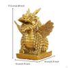 Qilin Figurine Ornate Dragon Feng Shui for Desktop, Altar, Collectors