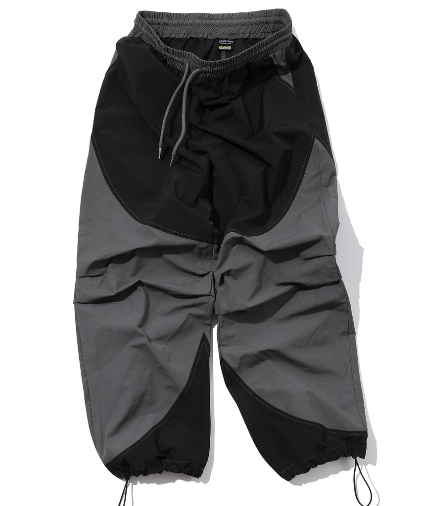 CPGN STUDIO Round Cut Dart Nylon Pants Black