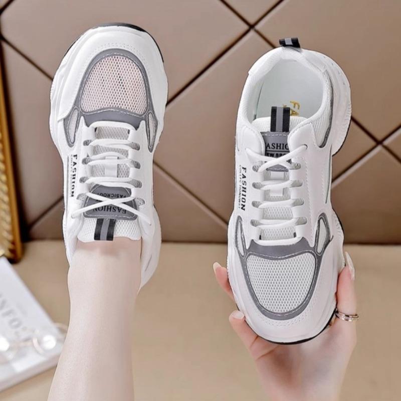 Sport Running Shoes Women Chunky Casual Sneakers Summer New Mesh Breathable Training Shoes Fashion Women Shoes Versatile Zapatos