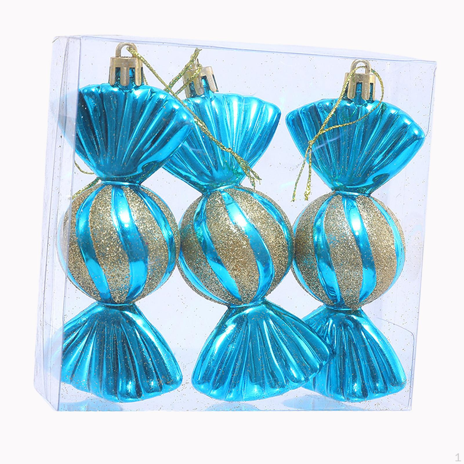 

3 штуки Рождественские подвесные украшения на елку, подвески в виде конфет, капли для вечеринки