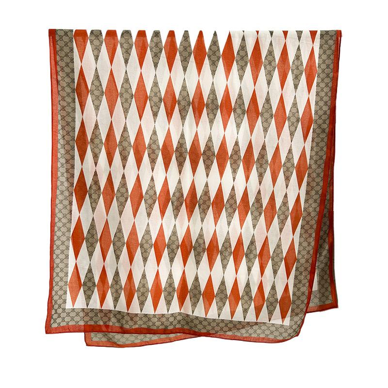 New Scarf Women's Autumn and Winter High-end Fashion Chain Cotton and Linen Scarf Women's Warm Yarn Shawl