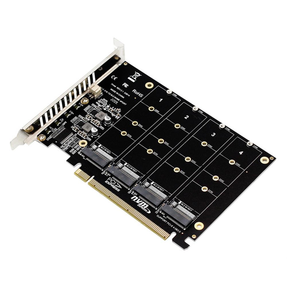 M.2 NVME SSD To PCIe X16 Adapter Card PCIE Split/PCIE RAID Support M.2 PCI-E SSD/M.2 Device NVME For Desktop PC PCI-E M2 Adapter