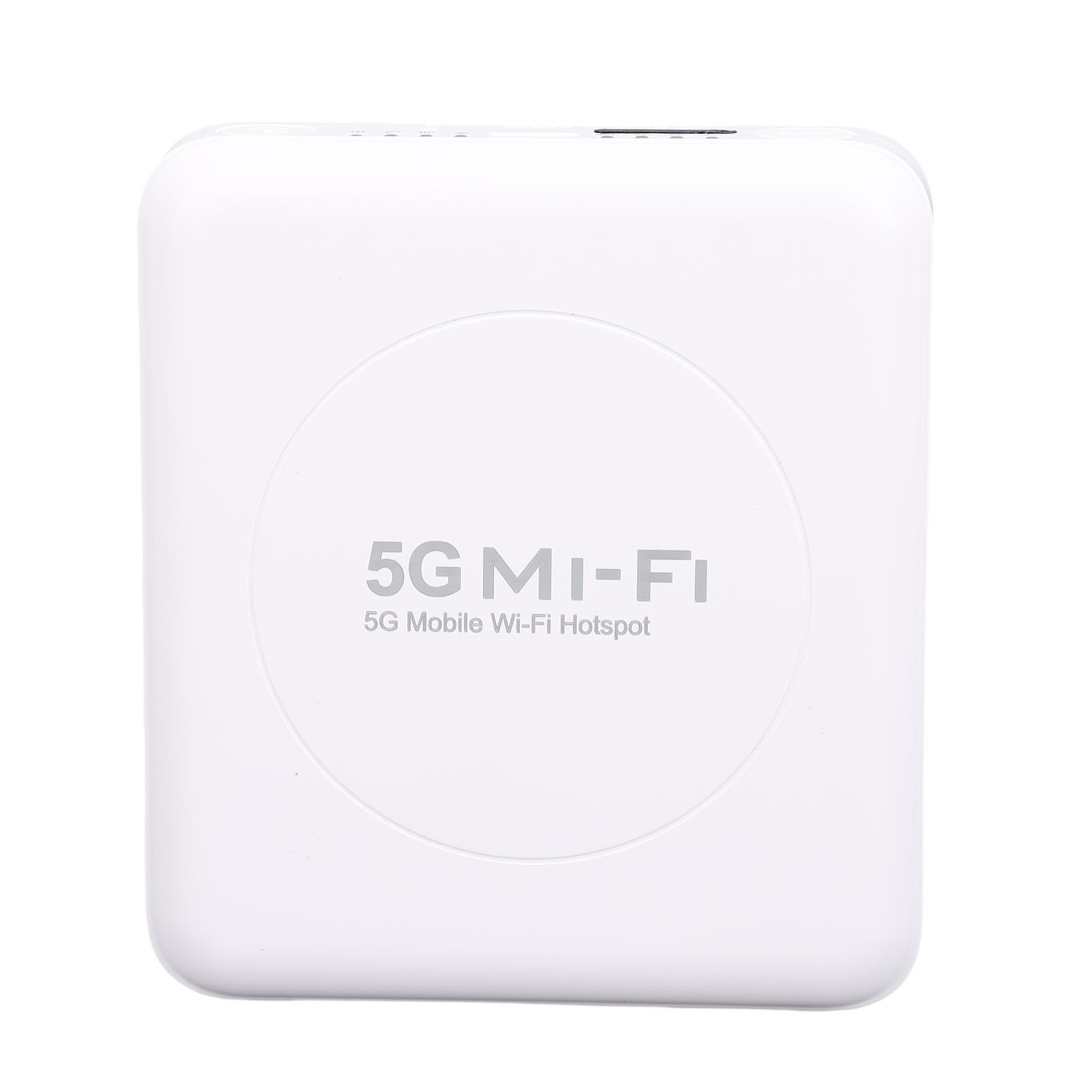 

5G Mobile Hotspot With SIM Card Slot 1.6Gbps WiFi 6 Connect 32 Devices Multiple Encryption Travel Portable WiFi Hotspot