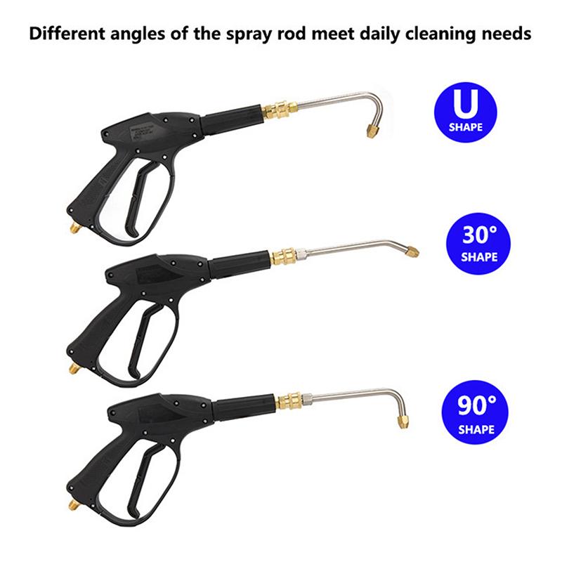 1Pcs Car Wash Accessories High Pressure Washer Spray Wand Extension Nozzle 4000Psi Spray Wand 1/4 Quick Connect