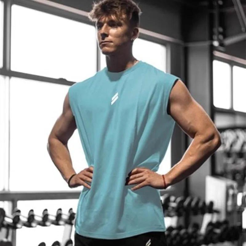 T-shirt Senza Maniche Uomo Asciugatura Rapida Fitness Bodybuilding Maglietta Moda Maschile Gilet da Basket Rete Traspirante Estate Palestra Canotta Uomo
