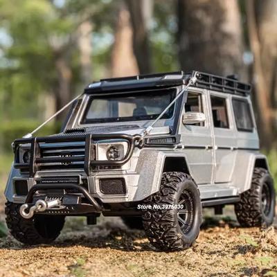1:24 stopowy odlewany model samochodu zabawkowego G550 4X4 Adventure Edition Model pojazdu terenowego z dźwiękiem i światłem SUV Zabawka dla chłopców Prezenty