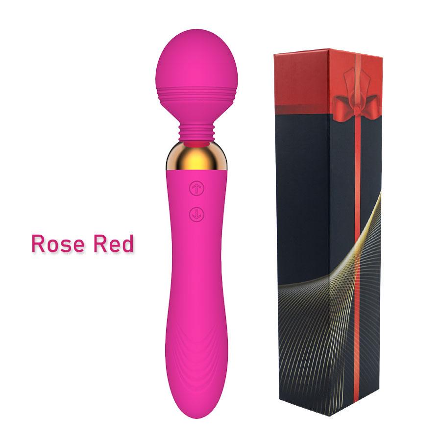 Dual Vibration Leistungsstarker Zauberstab AV Vibrator für Frau G-Punkt Massage Anal Plug Klitoris Stimulieren Erwachsene Sexspielzeug für Frauen Masturbation