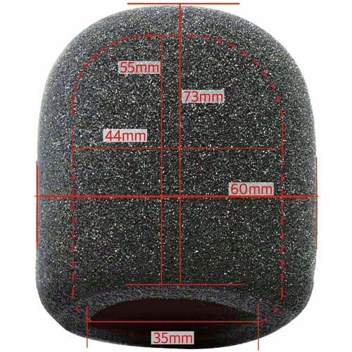 [Reliable Japanese Product] Kikutani Windscreen WS-L Black (Set of 5)