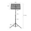 Flanger Fl-05r Foldable Sheet Music Score Tripod Stand Lightweight Music Stand  Retractable Metal Music Stand For Guitar Violin