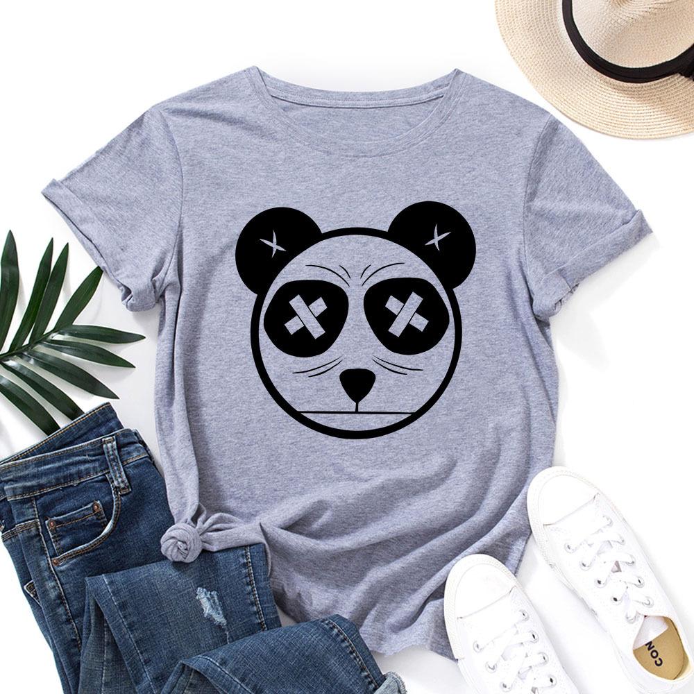 Fashion Printed Cartoon Short Sleeve Casual Loose Top Crew Neck T-Shirts Women’s