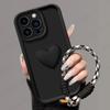 For Oppo Reno12 F Case OPPO Reno 12F 5G CPH2637 Phone Case  Love Heart Hnad Strap Back Cover